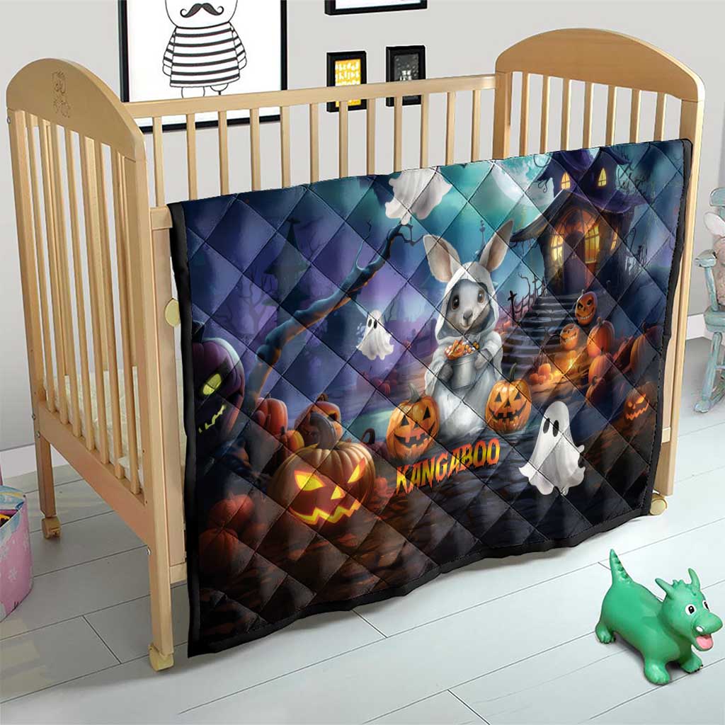 Happy Kangaboo Quilt Kangaroo and Halloween Haunted House