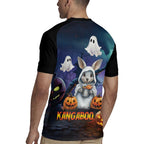 Happy Kangaboo Rugby Jersey Kangaroo and Halloween Haunted House