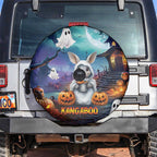 Happy Kangaboo Spare Tire Cover Kangaroo and Halloween Haunted House