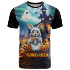 Happy Kangaboo T Shirt Kangaroo and Halloween Haunted House