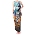 Happy Kangaboo Tank Maxi Dress Kangaroo and Halloween Haunted House