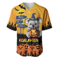 Happy Koalaween Baseball Jersey Koala Ghost Trick or Treat