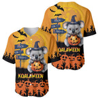 Happy Koalaween Baseball Jersey Koala Ghost Trick or Treat