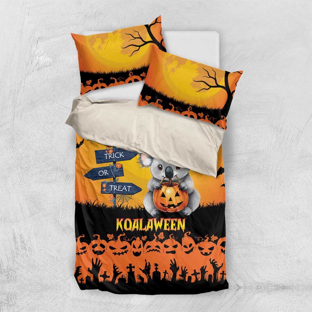 Happy Koalaween Bedding Set Koala Ghost Trick or Treat