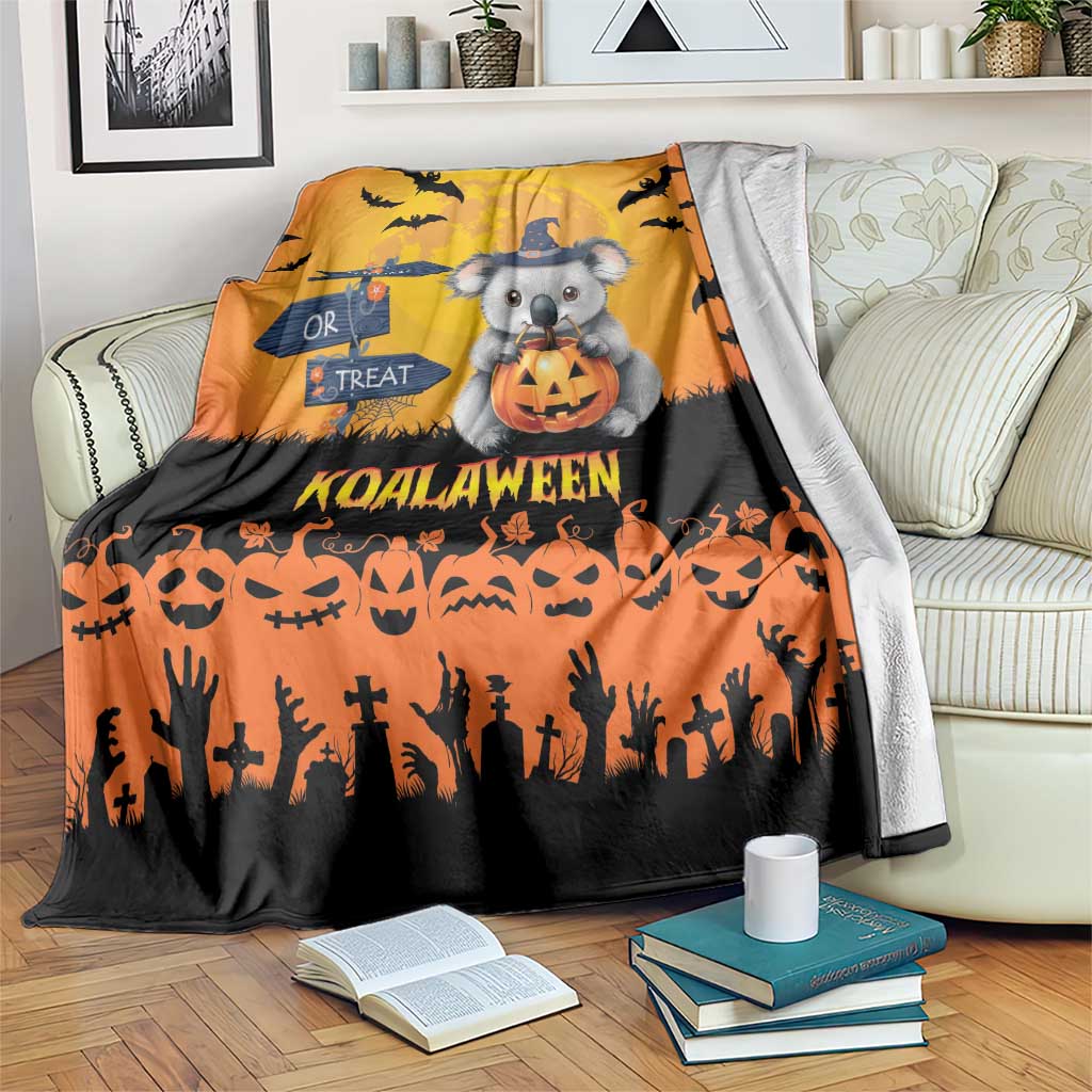 Happy Koalaween Blanket Koala Ghost Trick or Treat