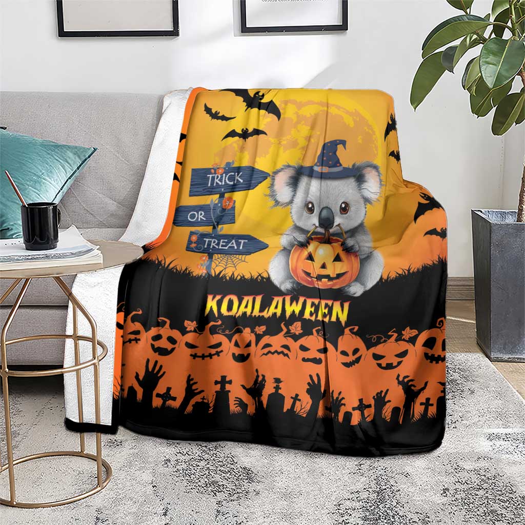 Happy Koalaween Blanket Koala Ghost Trick or Treat