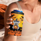 Happy Koalaween 4 in 1 Can Cooler Tumbler Koala Ghost Trick or Treat