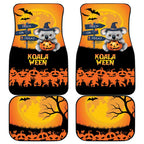 Happy Koalaween Car Mats Koala Ghost Trick or Treat
