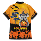 Happy Koalaween Family Matching Long Sleeve Bodycon Dress and Hawaiian Shirt Koala Ghost Trick or Treat