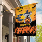 Happy Koalaween Garden Flag Koala Ghost Trick or Treat