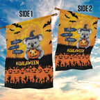Happy Koalaween Garden Flag Koala Ghost Trick or Treat