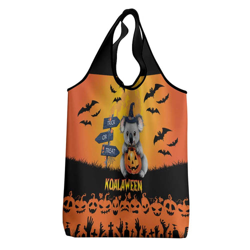 Happy Koalaween Grocery Bag Koala Ghost Trick or Treat