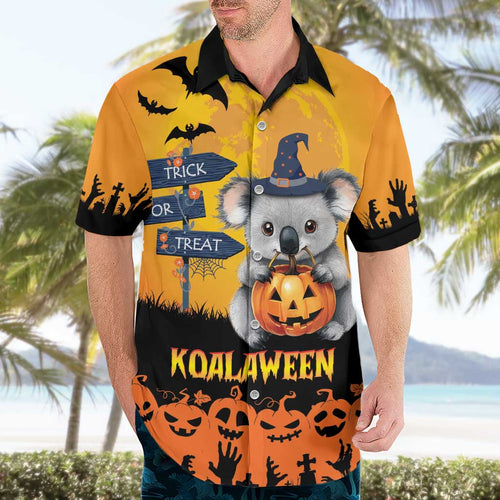Happy Koalaween Hawaiian Shirt Koala Ghost Trick or Treat