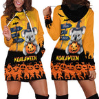 Happy Koalaween Hoodie Dress Koala Ghost Trick or Treat