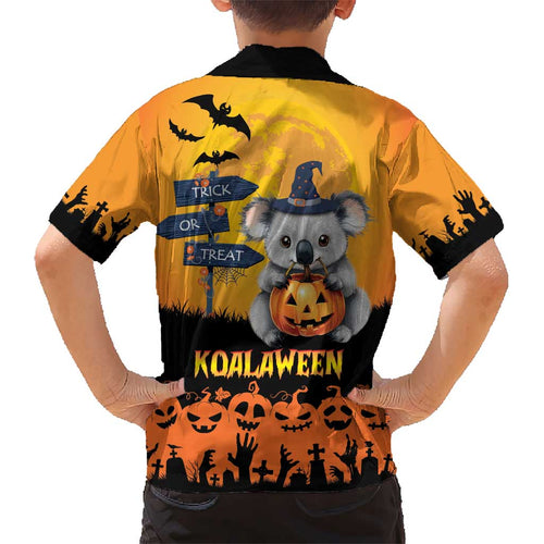 Happy Koalaween Kid Hawaiian Shirt Koala Ghost Trick or Treat