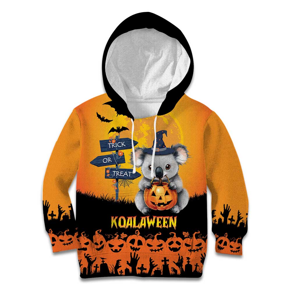 Happy Koalaween Kid Hoodie Koala Ghost Trick or Treat