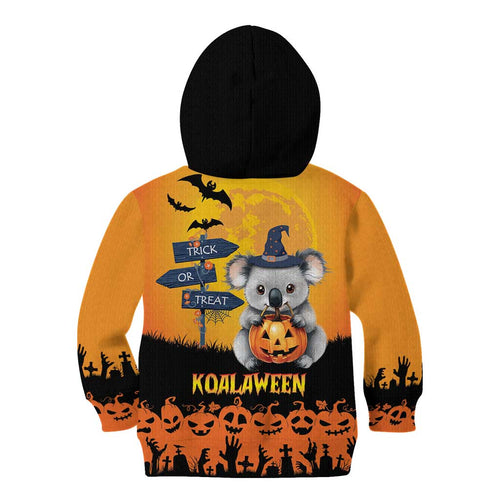 Happy Koalaween Kid Hoodie Koala Ghost Trick or Treat