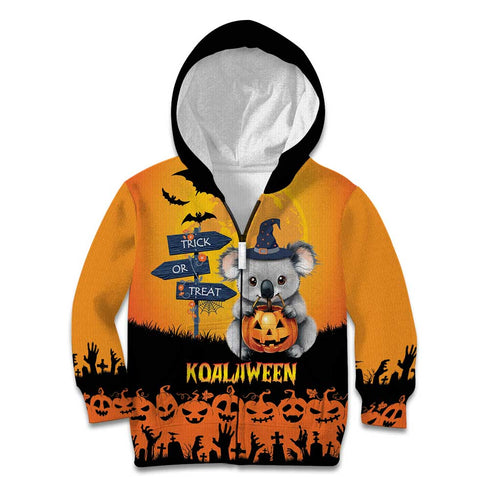 Happy Koalaween Kid Hoodie Koala Ghost Trick or Treat