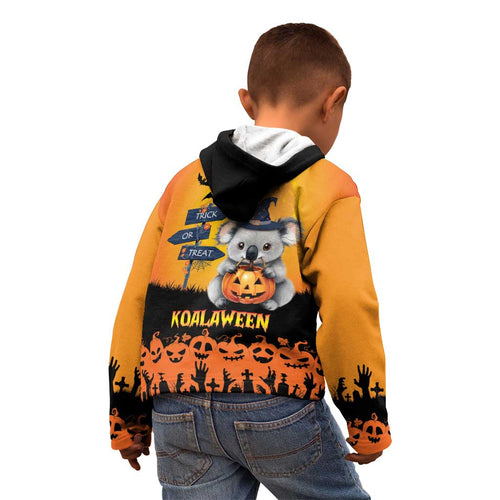 Happy Koalaween Kid Hoodie Koala Ghost Trick or Treat