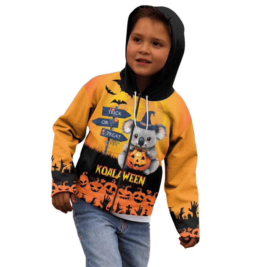 Happy Koalaween Kid Hoodie Koala Ghost Trick or Treat