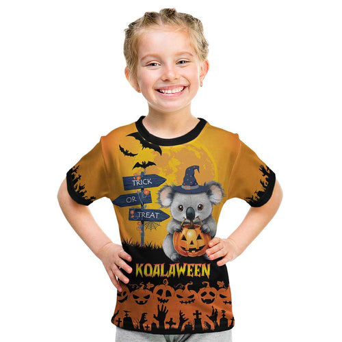 Happy Koalaween Kid T Shirt Koala Ghost Trick or Treat