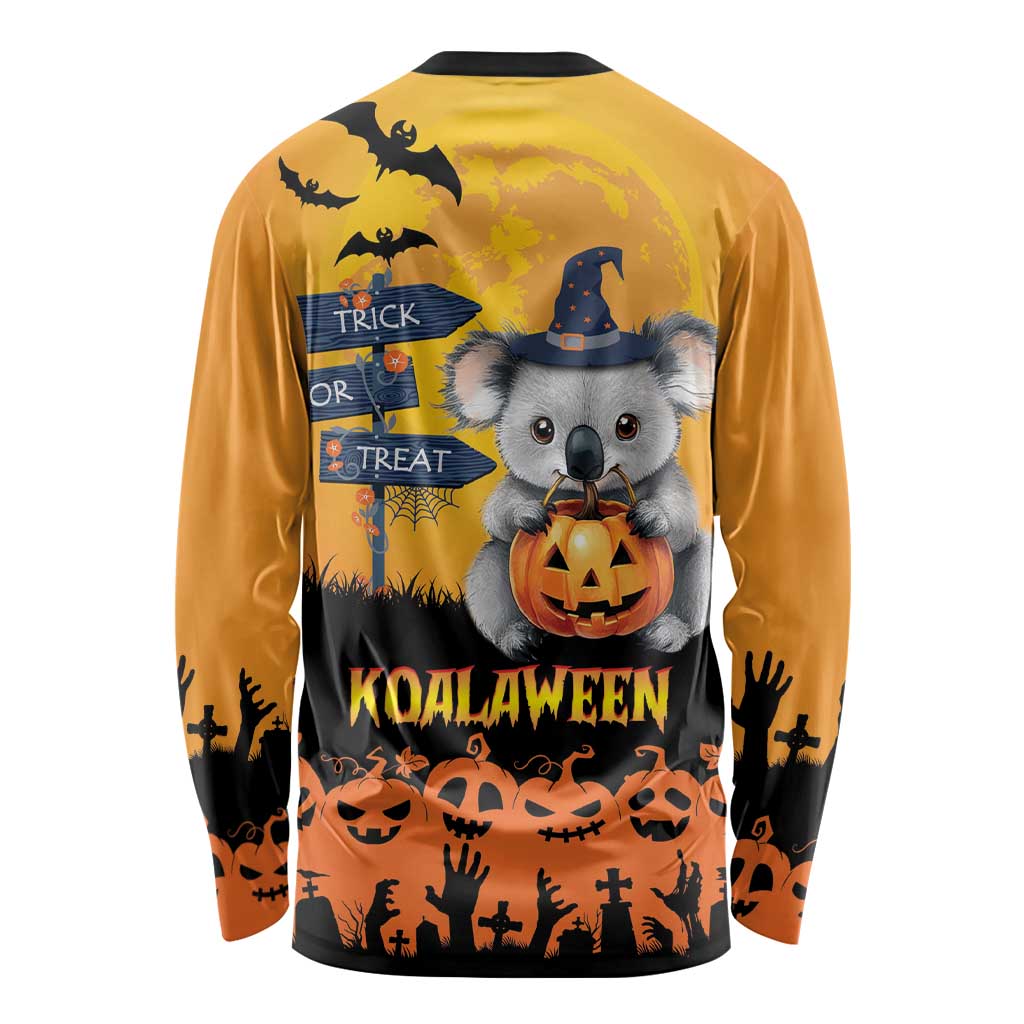 Happy Koalaween Long Sleeve Shirt Koala Ghost Trick or Treat