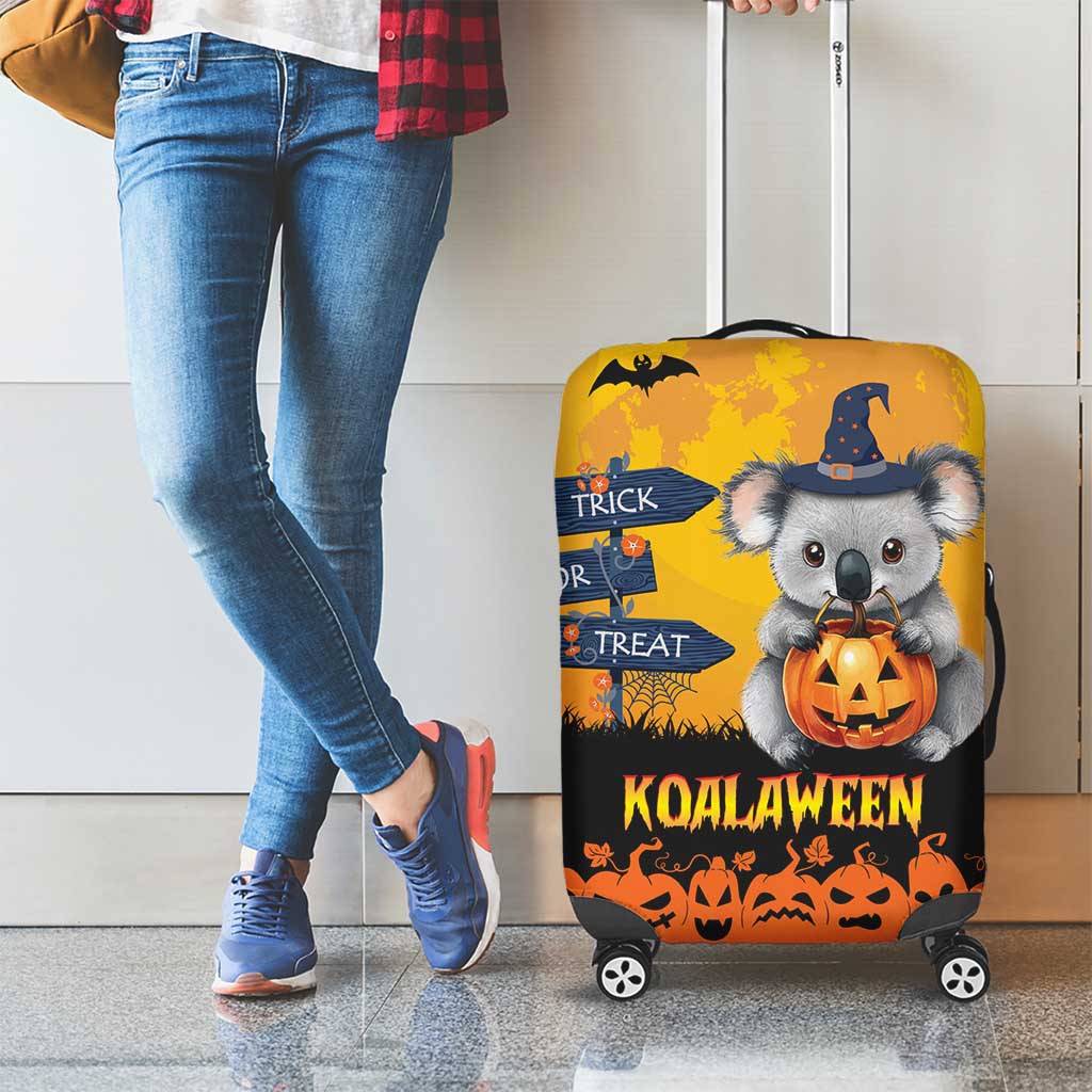 Happy Koalaween Luggage Cover Koala Ghost Trick or Treat