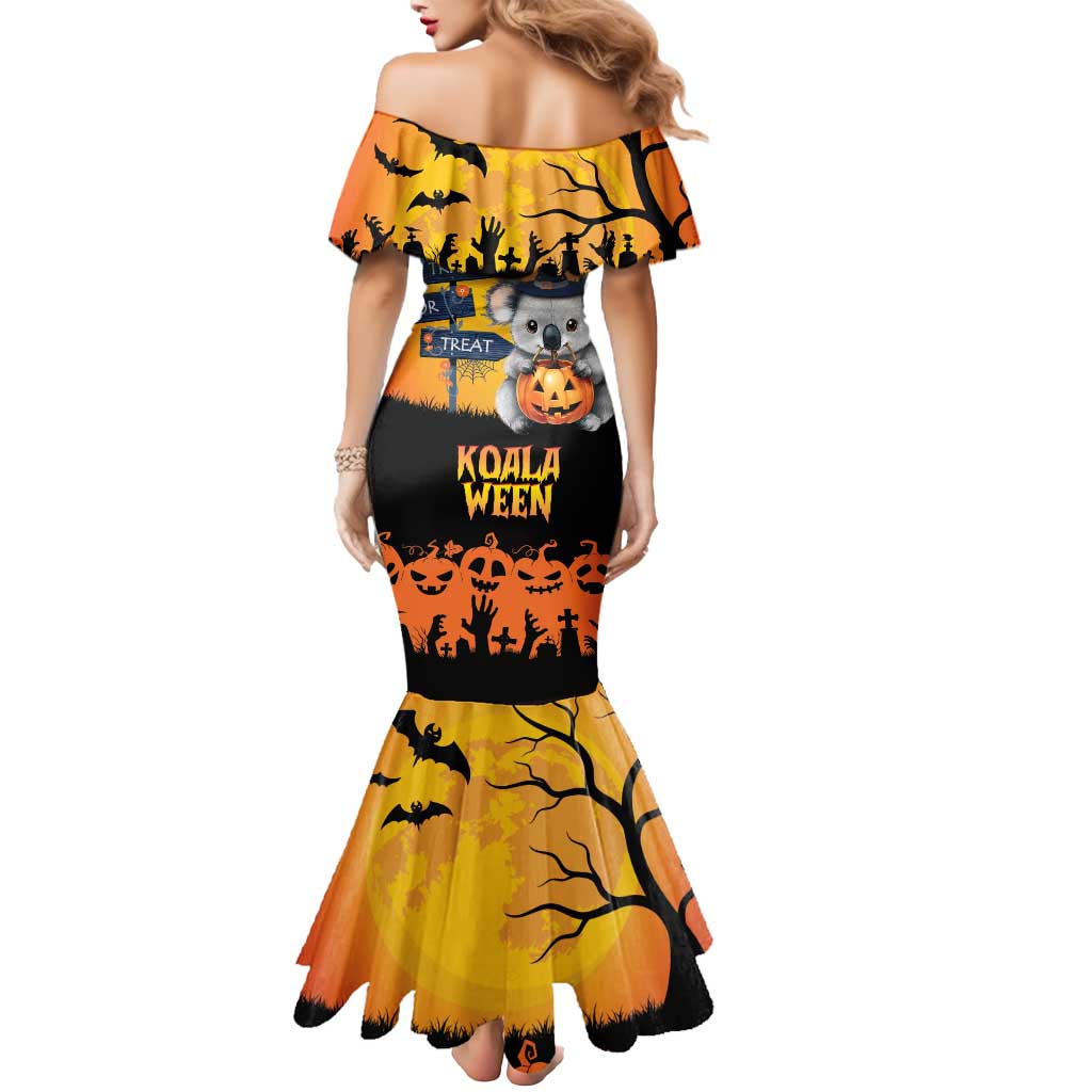 Happy Koalaween Mermaid Dress Koala Ghost Trick or Treat
