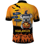 Happy Koalaween Polo Shirt Koala Ghost Trick or Treat