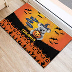 Happy Koalaween Rubber Doormat Koala Ghost Trick or Treat