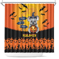Happy Koalaween Shower Curtain Koala Ghost Trick or Treat