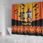 Happy Koalaween Shower Curtain Koala Ghost Trick or Treat