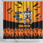Happy Koalaween Shower Curtain Koala Ghost Trick or Treat