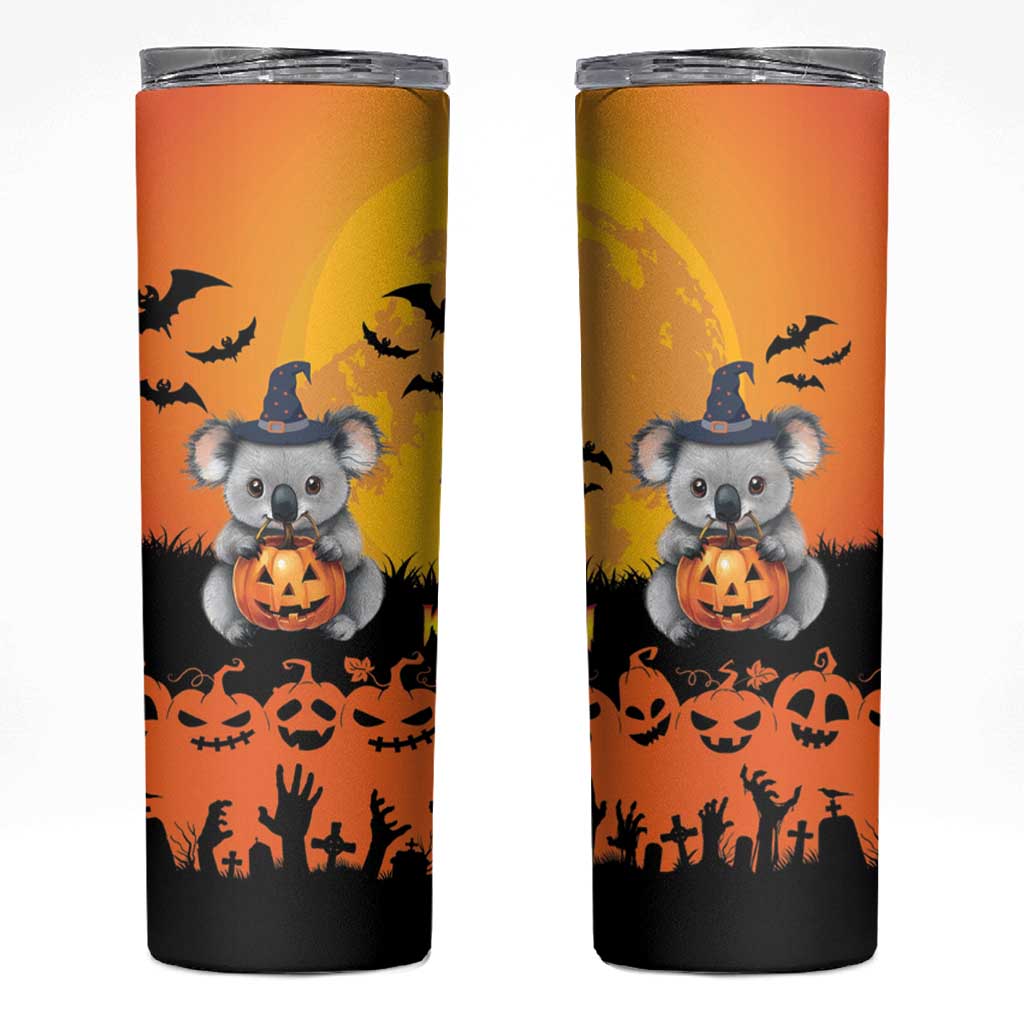Happy Koalaween Skinny Tumbler Koala Ghost Trick or Treat