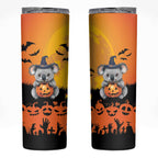 Happy Koalaween Skinny Tumbler Koala Ghost Trick or Treat