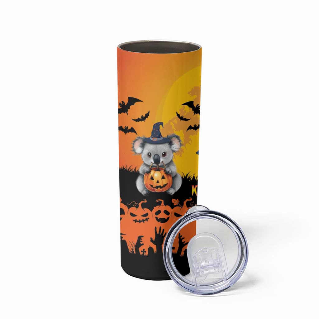 Happy Koalaween Skinny Tumbler Koala Ghost Trick or Treat