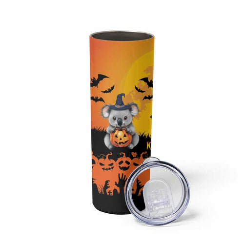 Happy Koalaween Skinny Tumbler Koala Ghost Trick or Treat