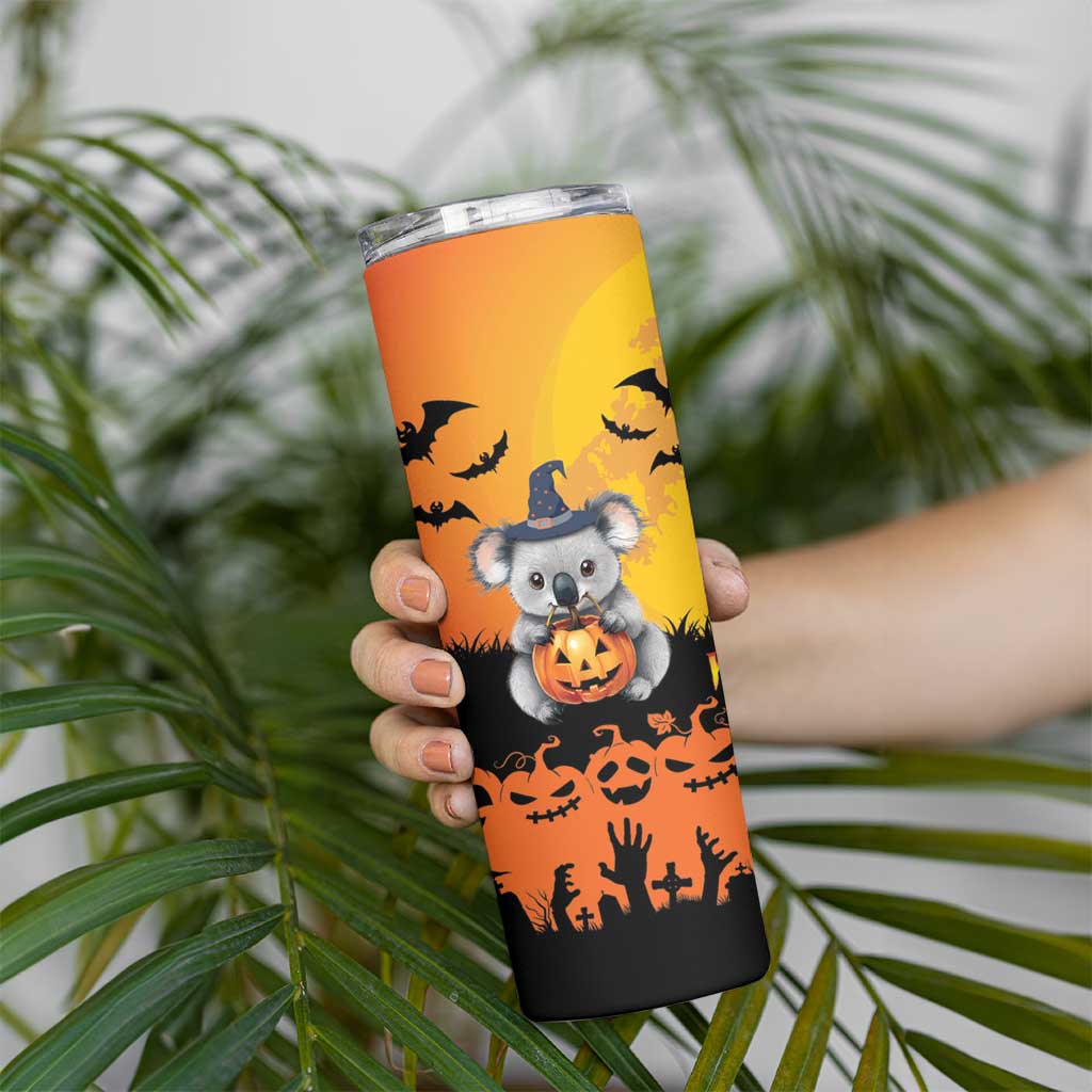 Happy Koalaween Skinny Tumbler Koala Ghost Trick or Treat