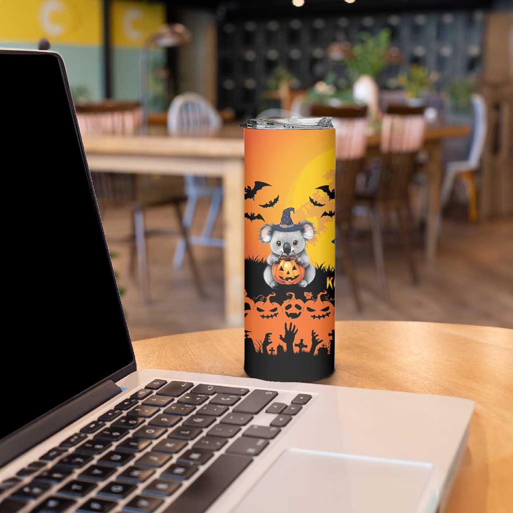 Happy Koalaween Skinny Tumbler Koala Ghost Trick or Treat