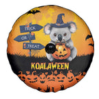 Happy Koalaween Spare Tire Cover Koala Ghost Trick or Treat