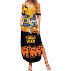 Happy Koalaween Summer Maxi Dress Koala Ghost Trick or Treat
