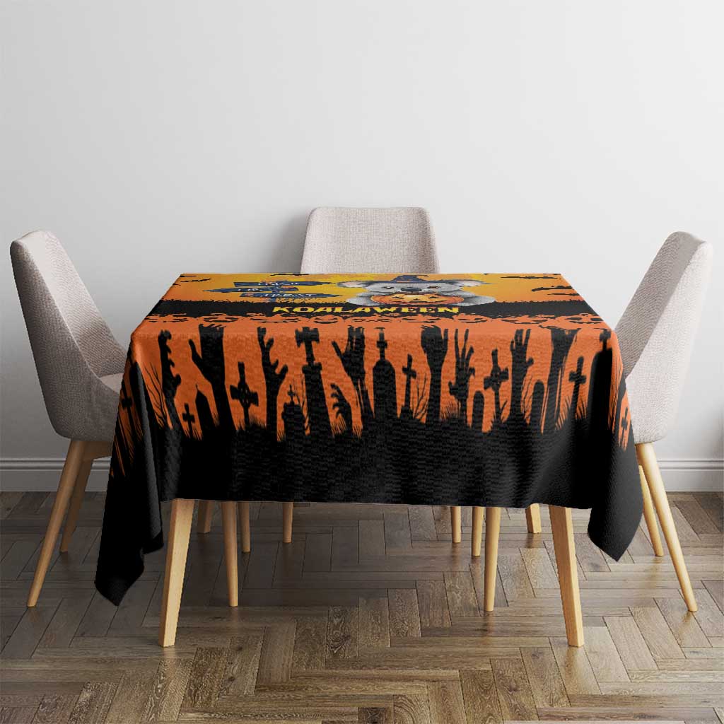 Happy Koalaween Tablecloth Koala Ghost Trick or Treat