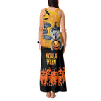 Happy Koalaween Tank Maxi Dress Koala Ghost Trick or Treat