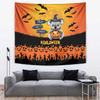 Happy Koalaween Tapestry Koala Ghost Trick or Treat