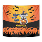 Happy Koalaween Tapestry Koala Ghost Trick or Treat