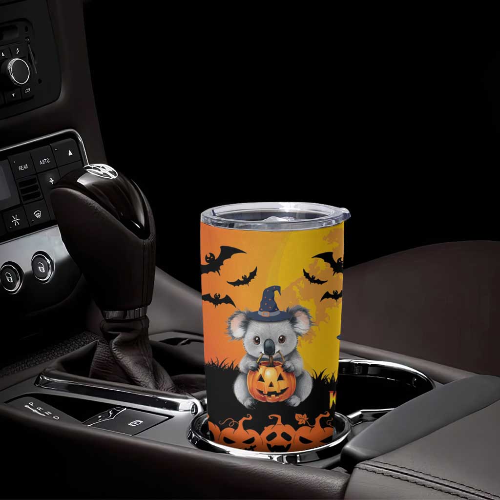 Happy Koalaween Tumbler Cup Koala Ghost Trick or Treat