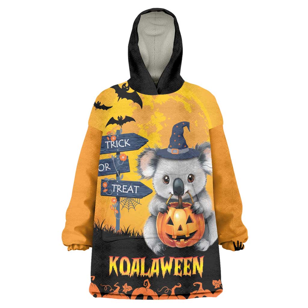 Happy Koalaween Wearable Blanket Hoodie Koala Ghost Trick or Treat
