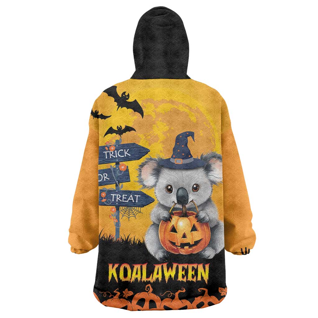 Happy Koalaween Wearable Blanket Hoodie Koala Ghost Trick or Treat