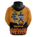 Happy Koalaween Zip Hoodie Koala Ghost Trick or Treat