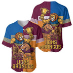 Brisbane Pride Lions and Broncos Baseball Jersey - Aussie Hoodie